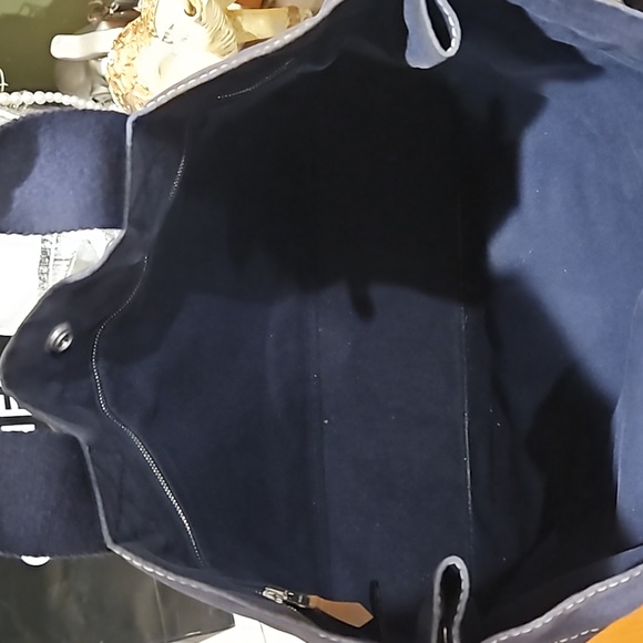 HERMES Fourre Tout large MM toile canvas tote EUC - Picture 6 of 12